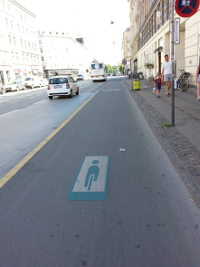A place with wide separated bike infrstructure.