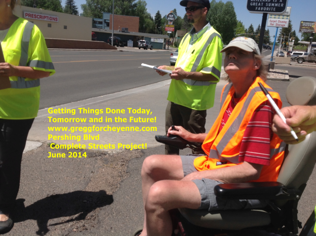 Walking Audit. We all had Trouble crossing Pershing at Duff
