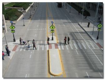 Crossing Pershing Safely