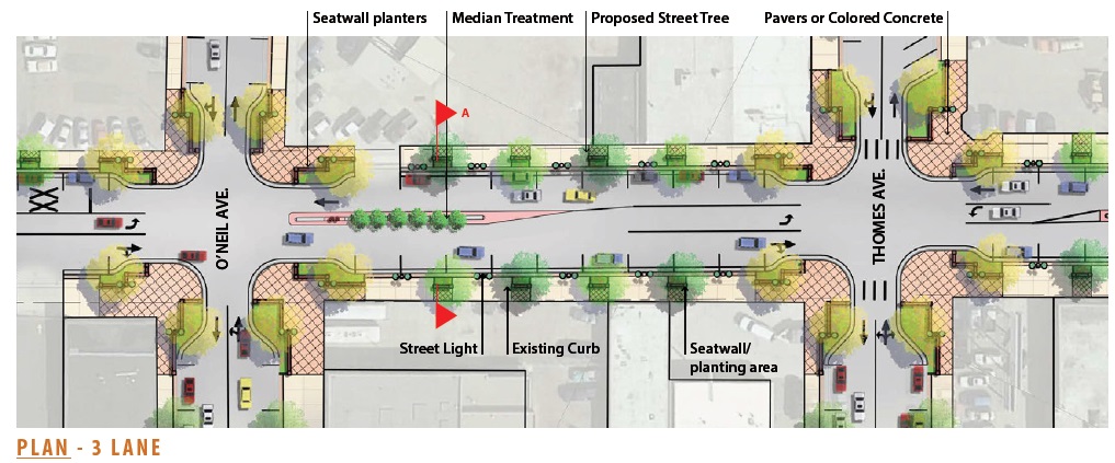 Help Shape Lincolnway: 3-Lane Design Option