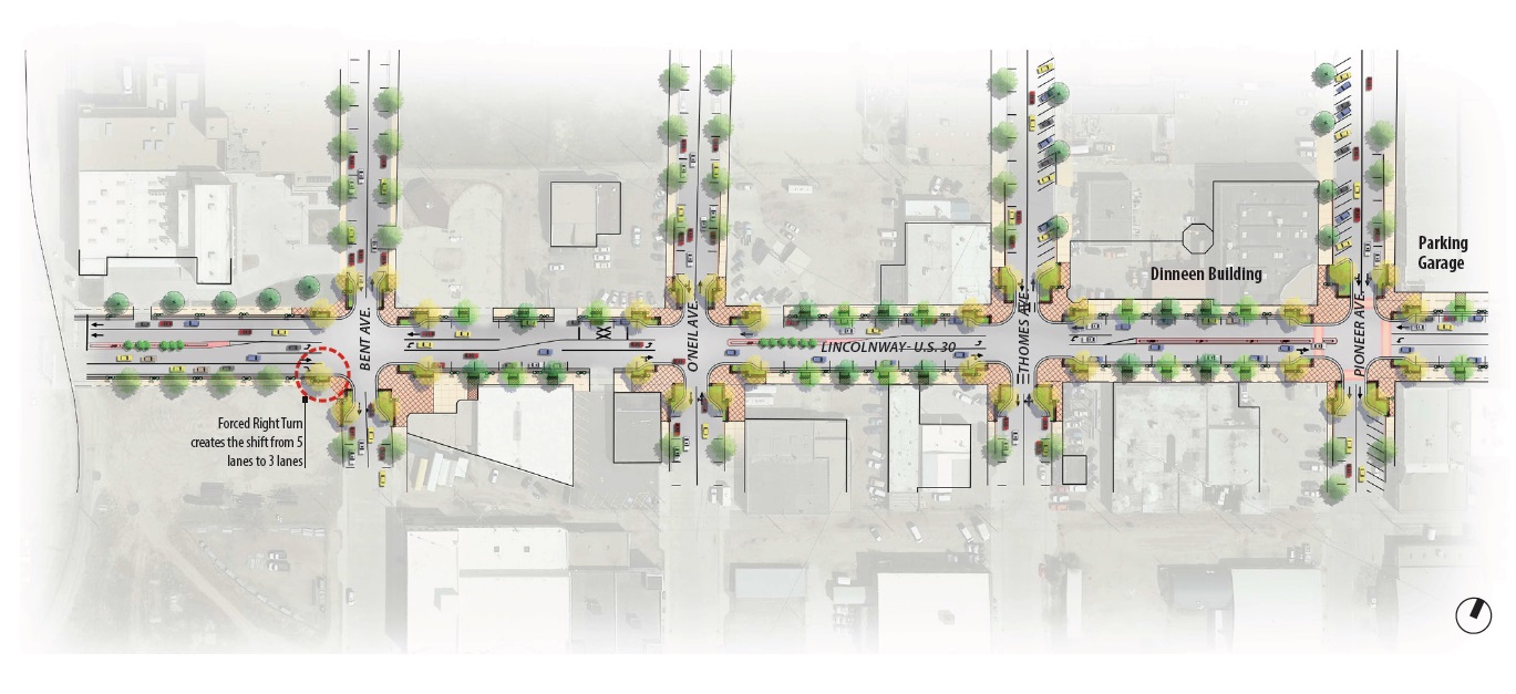 Help Shape Lincolnway: 3-Lane Design Option