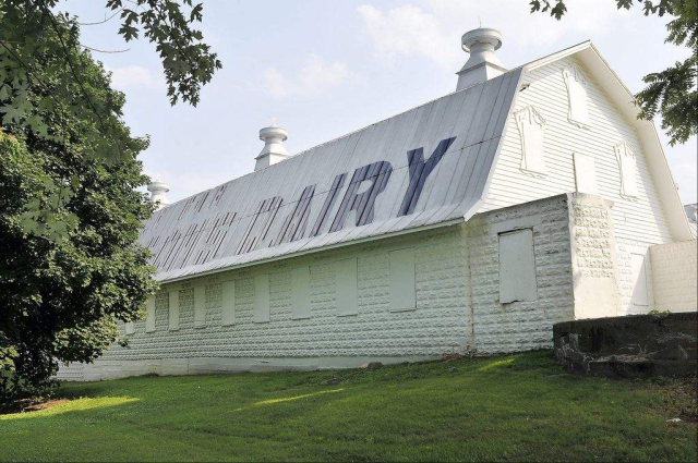 Mattie J. Stepanek Park in King Farm: the open space, the playground, the fields, and the barn