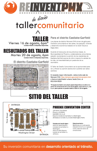 EASTLAKE-GARFIELD COMMUNITY DESIGN WORKSHOP SPANISH