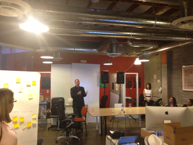 Greg Esser and Kimber Lanning discuss the Manifesto Project at CO+HOOTS.
