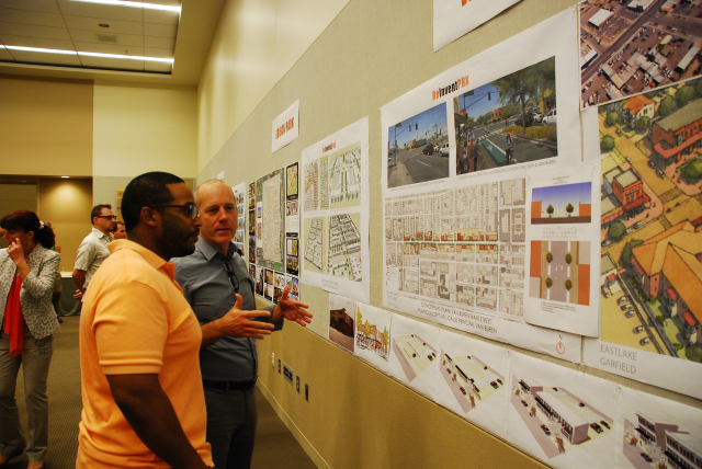 Design team members took time to communicate and discuss the ideas with community members and workshop attendees.