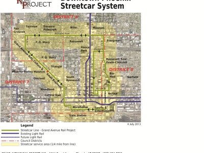 Extend the reach of light rail using streetcars