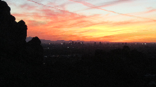 Awesome weather!!! Sunsets! Hiking with my family!