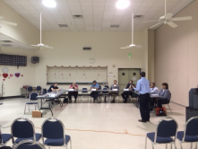 Joshua Bednarek presents the PlanPHX Interim Report to the Deer Valley Village Planning Committee.