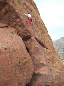 I am thankful for rock-climbing opportunities, in the city :)