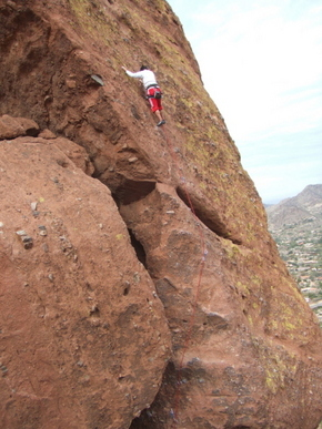 I am thankful for rock-climbing opportunities, in the city :)