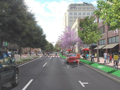 Bike Lanes Encourage Walking!