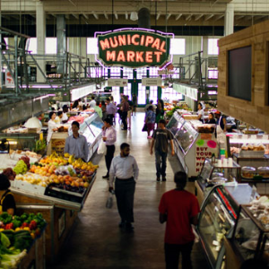 A real public market, farmer's market or CoOp