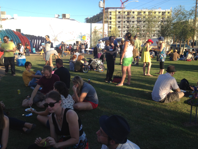 The annual Roosevelt Row Pie Social, temporarily activating vacant land in downtown Phoenix.