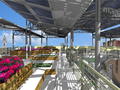 Public Rooftop Gardens on City Buildings