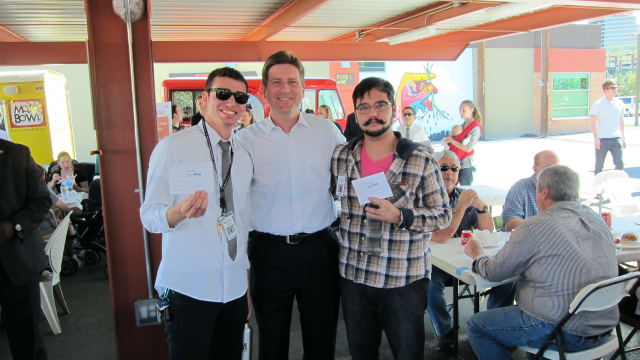 Mayor Stanton at Food Truck Friday on October 26. 