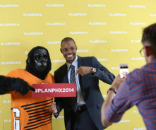 Resident with Phoenix Suns Gorilla