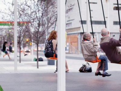 Kinesthetic Rest Stations - Swing Set Bus Stops