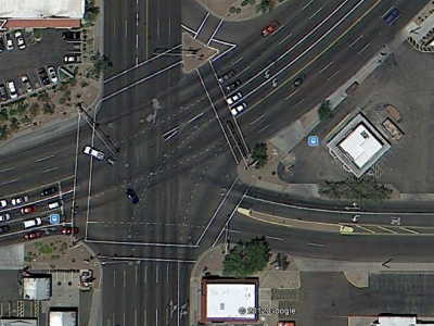 Pedestrian overpass: N. 7th St/Cave Creek/Dunlap intersection