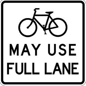 Signage for bicycles