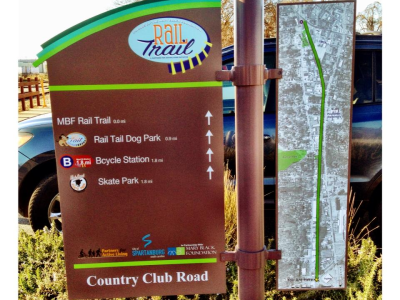 Signage and Maps Along the Light Rail