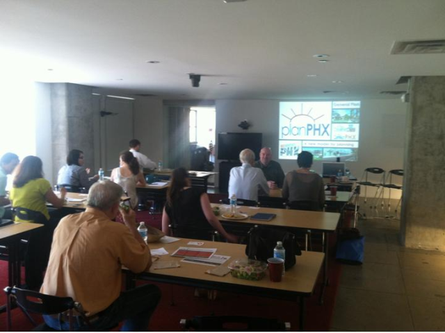 PlanPHX staff presented at the Arizona chapter of the American Institute of Architects (AIA) workshop today.