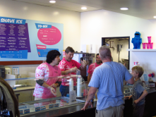 Mayor Stanton at Scooptacular in Laveen.
