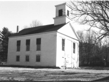This historic meeting house in Ware Center was built in 1799. It was damaged in a fire in 1986 and is being restored.