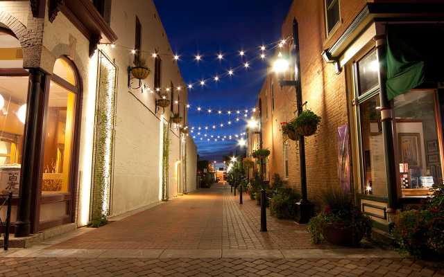 Ft. Collins, Co. made their downtown alley ways more walkable and safe at night. This is the Fire House Alley.