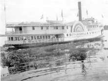 Paddle Steamer "City of Jacksonville" ca 1914, with wind, river fog and moonlight conditions favorable, sightings still occur. 