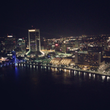 At this point nothing.  It would be great if we had a strip of restaurants/nightlif<wbr/><span class="wbr"></span>e/retail along the river.