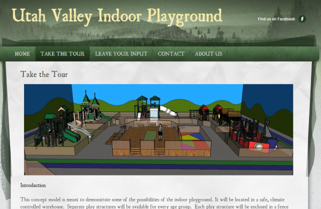 Orem doesn't have much.  We need more family places.  http://indoorplayground.weebly.com/ 