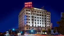 The rejuvenated historic Hotel Padre in Bakersfield CA. This is what the Murchison building should try to do.