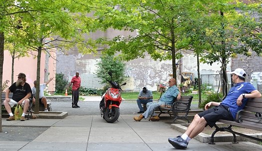 Bryant Park is a great place to read the newspaper.
