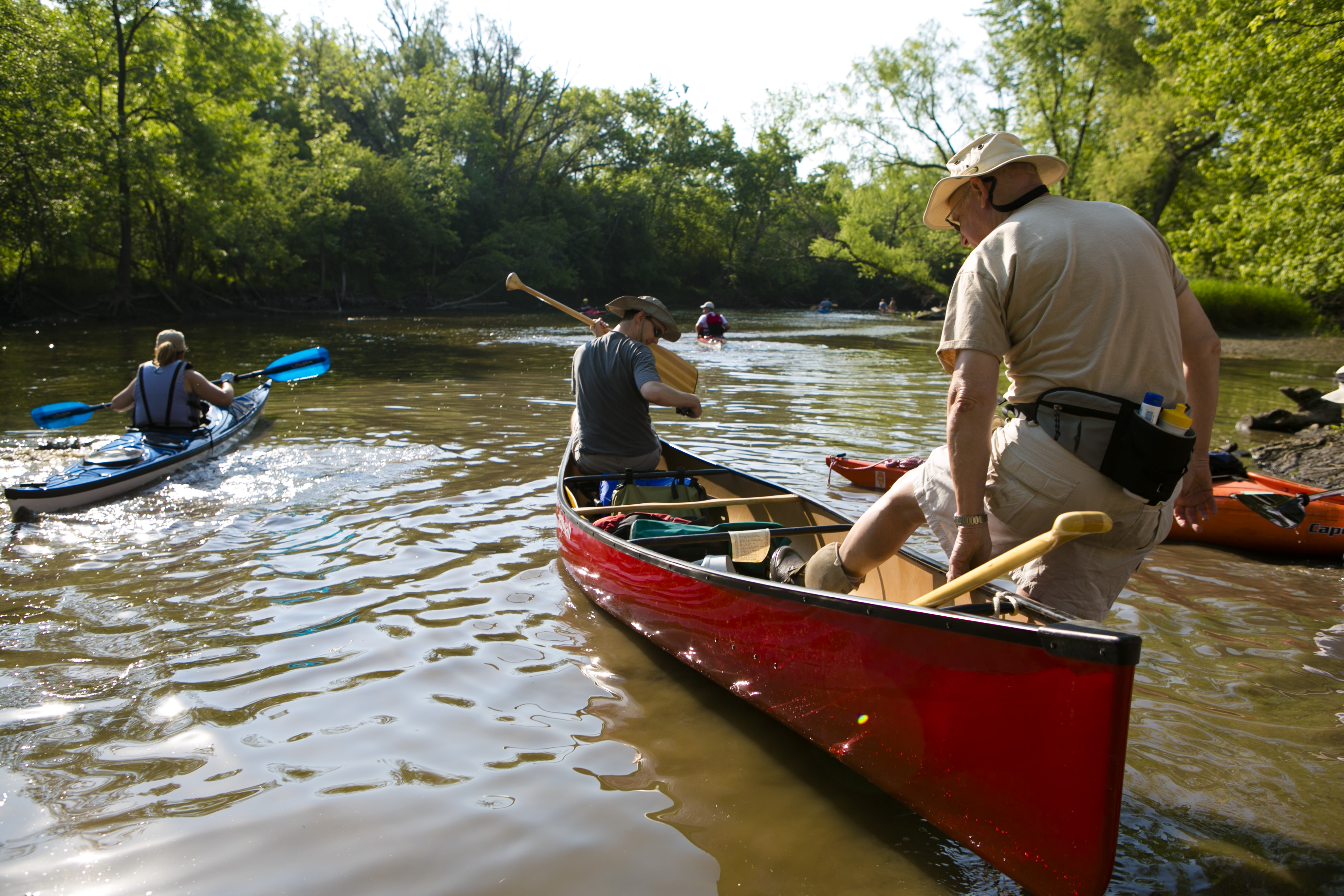 Paddling in the Forest Preserve