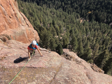 Beautiful November 2020 day on Devils Head Rock above Jackson Creek