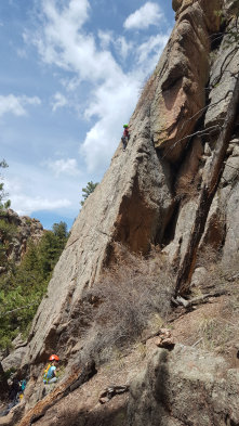 The kiddos out climbing near Radio Head