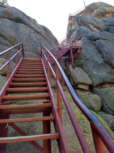 June 8, 2018 photo credit: Jennifer A. Shamp
Steps leading up to the fire tower when I visited for the first time. 