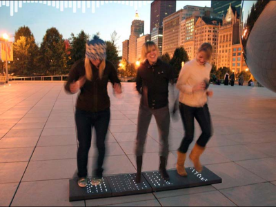 Piezoelectric lights for Bike Lanes