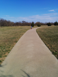 The paths at the Frisco Commons are great for walking, biking or roller skating!