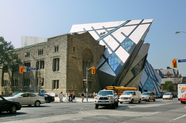 Merging the old and the new. This is the Royal Ontario Museum.