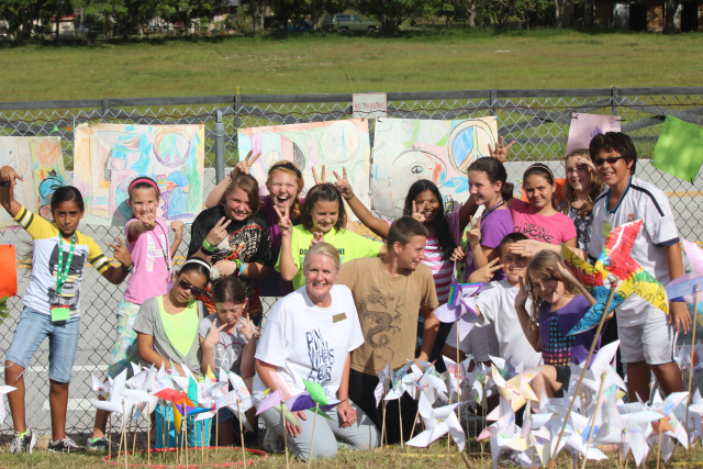 Pinwheels for Peace was a huge success at Pine Ridge Elementary! Gotta love us some Whirled Peace!
