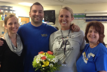Round Lake Elementary's Teacher of the Year, Mrs. Rachel Adams!!