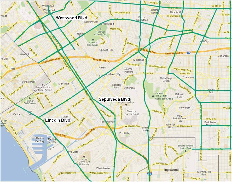 Transit-Enhanced Network: West LA
