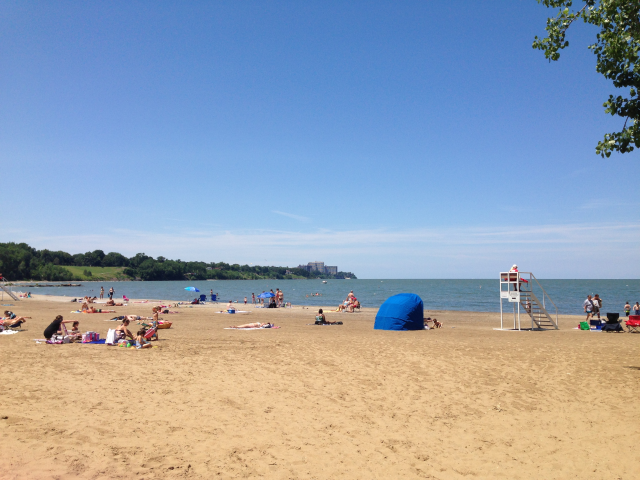 Nice day at Edgewater Park.  If only we could get the water cleaned up!