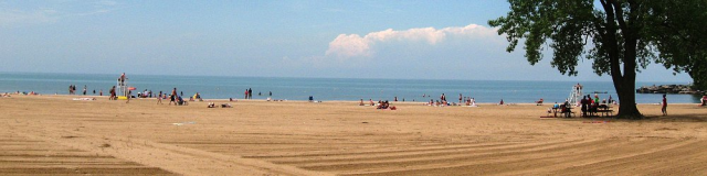 Photo taken 6/2013 - the sand is beautiful now but water quality still iffy.