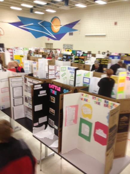 KMS hosted a Science Fair as a culminating activity to an inquiry-based project where students designed science experiments.