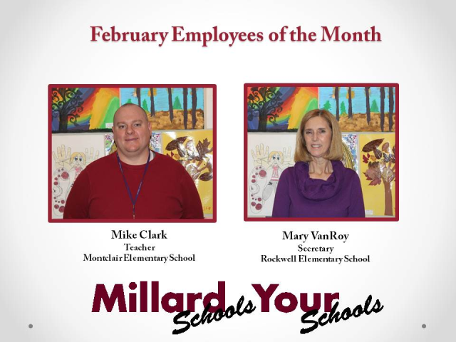 Employees of the Month are selected by their peers. It's an amazing honor in our Millard team of 3,000 staff members!
