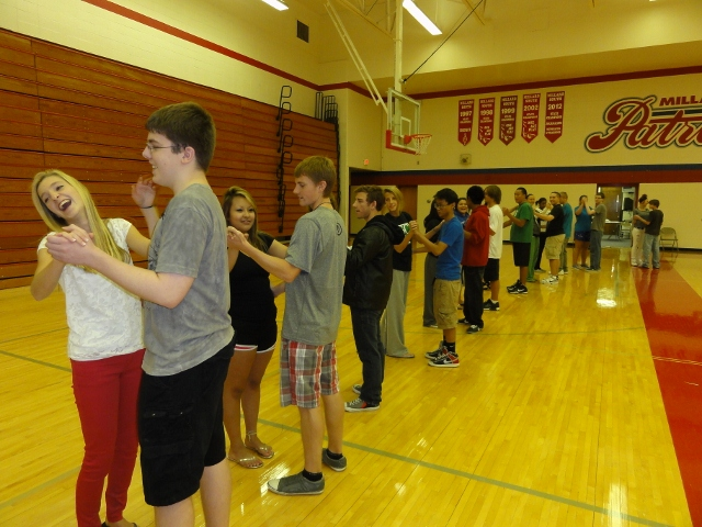 Durham Museum celebrates Hispanic Heritage Month at Millard South with lessons in Salsa, Merengue, Cha Cha and more.