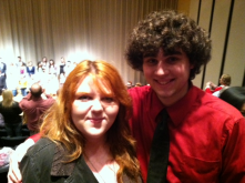 Courtney Cole and David Baker at UNL. These talented students won 2013 Nebraskan Young Artist Awards on 04/03/2014