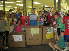 Willowdale Elementary students 'ReUse-A-Shoe', sending old sneakers to Nike to be recycled. A strong start with180 shoes collected so far!